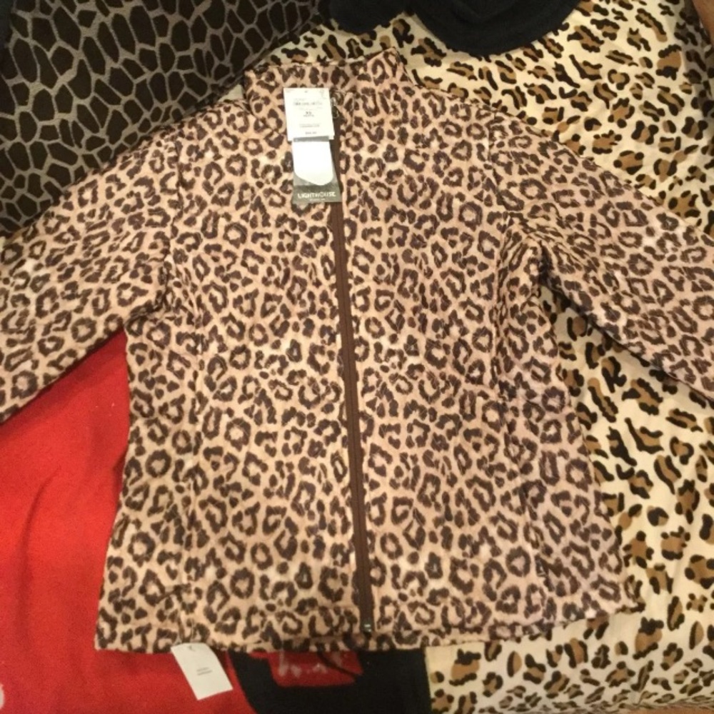 Landsend leopard jacket